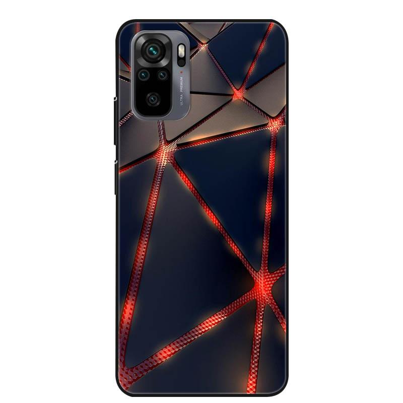 For Xiaomi Redmi Note 10s Case Shockproof Silicone Cartoon Soft Cover for Redmi Note 10 Pro Phone Cases Note10 4G 10T 5G 10 S