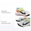 Team Hustle D 10 Comfortable Versatile Non-Slip Anti-Kick Shock Absorbing Durable Mid-Top Kids Basketball Shoes Kids Sneaker White HJ3497-101