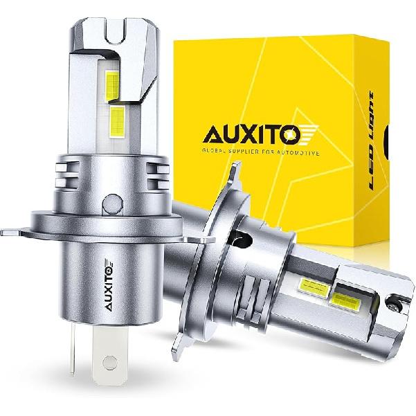AUXITO H11B LED Bulbs, 600% Brighter Ultra-Bright, Plug N Play, Long Lifespan, No Flicker, 98% Compatibility, 2PCS