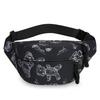 Unisex Bear Print Fanny Pack – Waterproof Nylon Waist Bag for City Walks, Lightweight & Adjustable