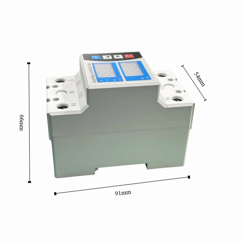 Two Display Voltage Protective Device Self Resetting Current Limit Protector Circuit Safety