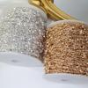0.5/1/2M Patterned Straight Bar Zircon Five Pointed Star Copper Chains DIY Ita Bag Chain Jewelry Accessories Clothing Decoration