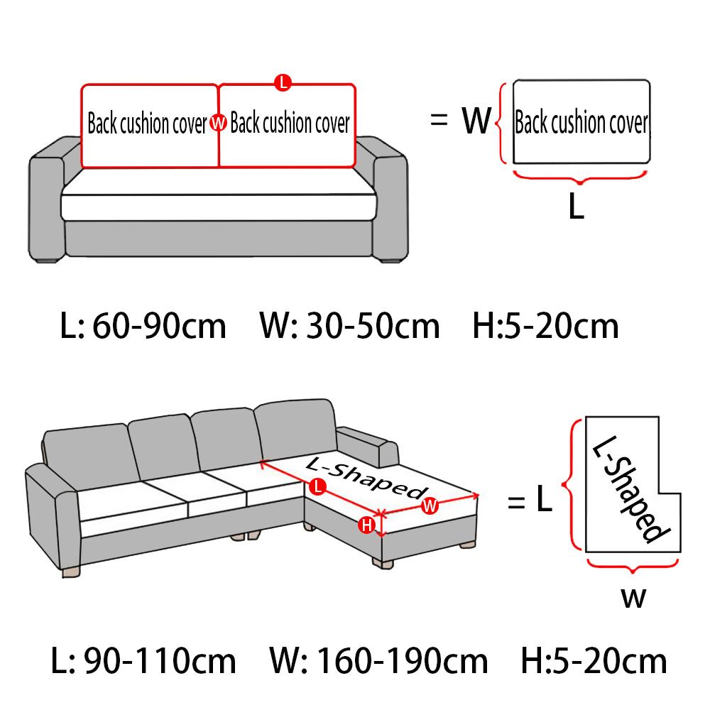 Waterproof Stretch Sofa Cushion Cover Furniture Protector High Elasticity Couch Slipcover For Living Room All Cover