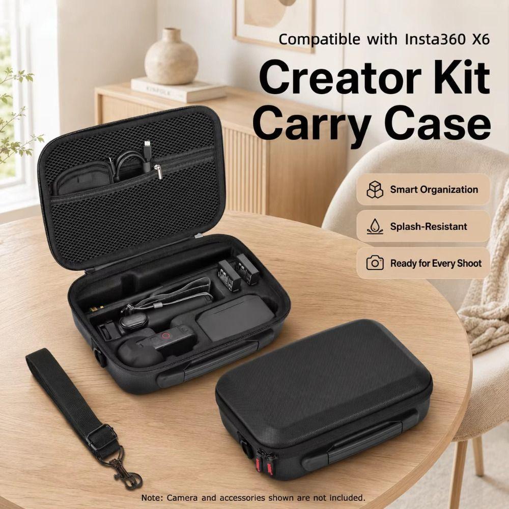 Carry Handle Storage Bag Portable Organizer Pouch for Insta360 X6 Action Camera Accessories