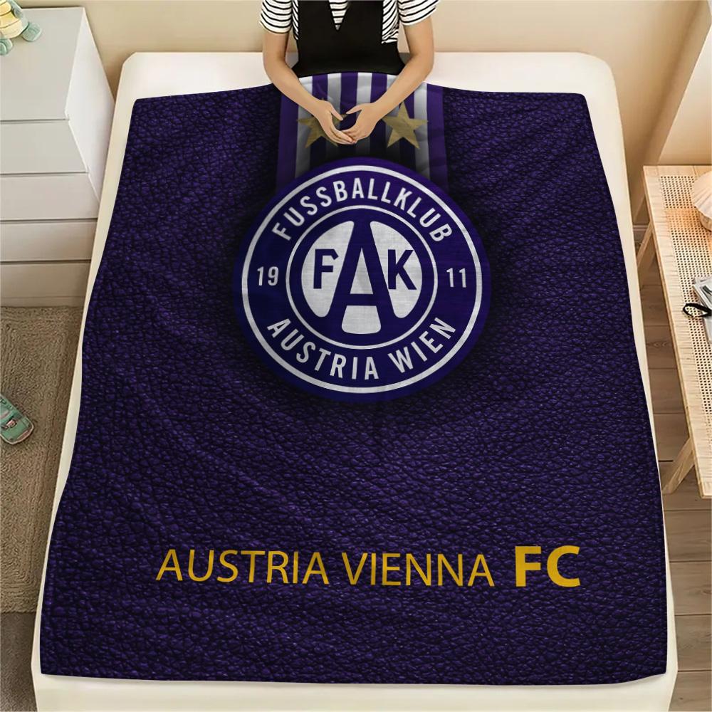 Coperta di Flanella Stampata FK Austria Vienna, Alta Qualità, Confortevole per Tutte le Stagioni, Arredamento per la Casa, Calore e Comfort