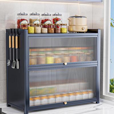 Kitchen Countertop Seasoning Storage Rack with Lid