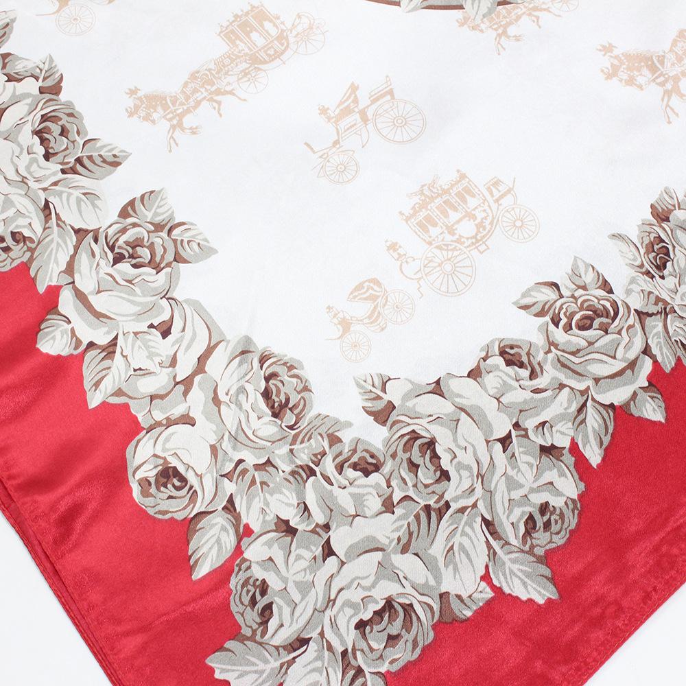 Høykvalitets luksuriøst silkeskjerf pannebånd Skjerf Halsskjerf For kvinner Kjede Silkeskjerf Dekorativt sjal for kvinner