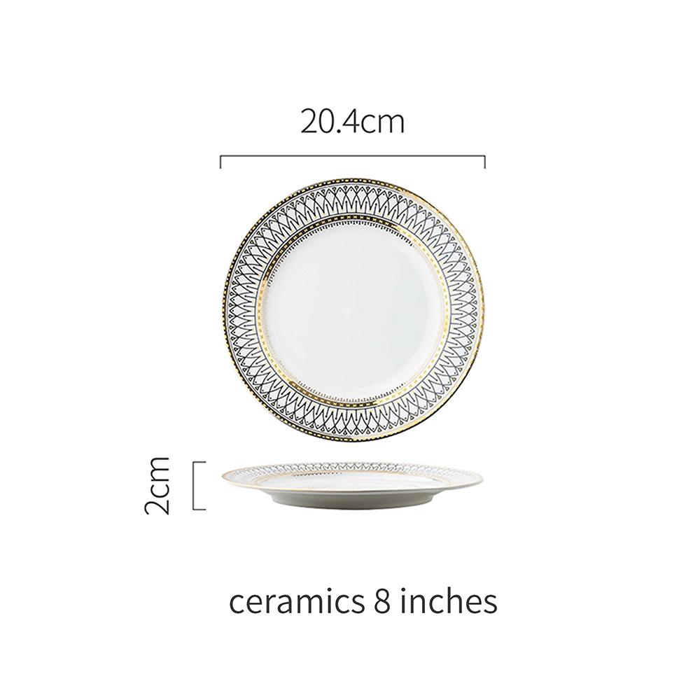 

Ретро Керамическая Обеденная Тарелка Стеклянное Блюдце Тарелка для Фруктов Торта Десерта Набор Посуды Тарелки Поднос для Обеда Еды Креативное Украшение для Дома