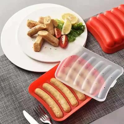 Silicone Hot Dog Sausage Mold Ham Sausage Mold Homemade Diy Baby Food Supplement Egg Sausage Box Silicone Mold Baking Equipment