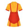 Fast-Food-Arbeitskleidung Halloween-Kostüm Uniform Broke Sisters