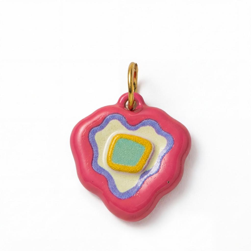 18K Gold Electroplated Stainless Steel Mushroom Pendant