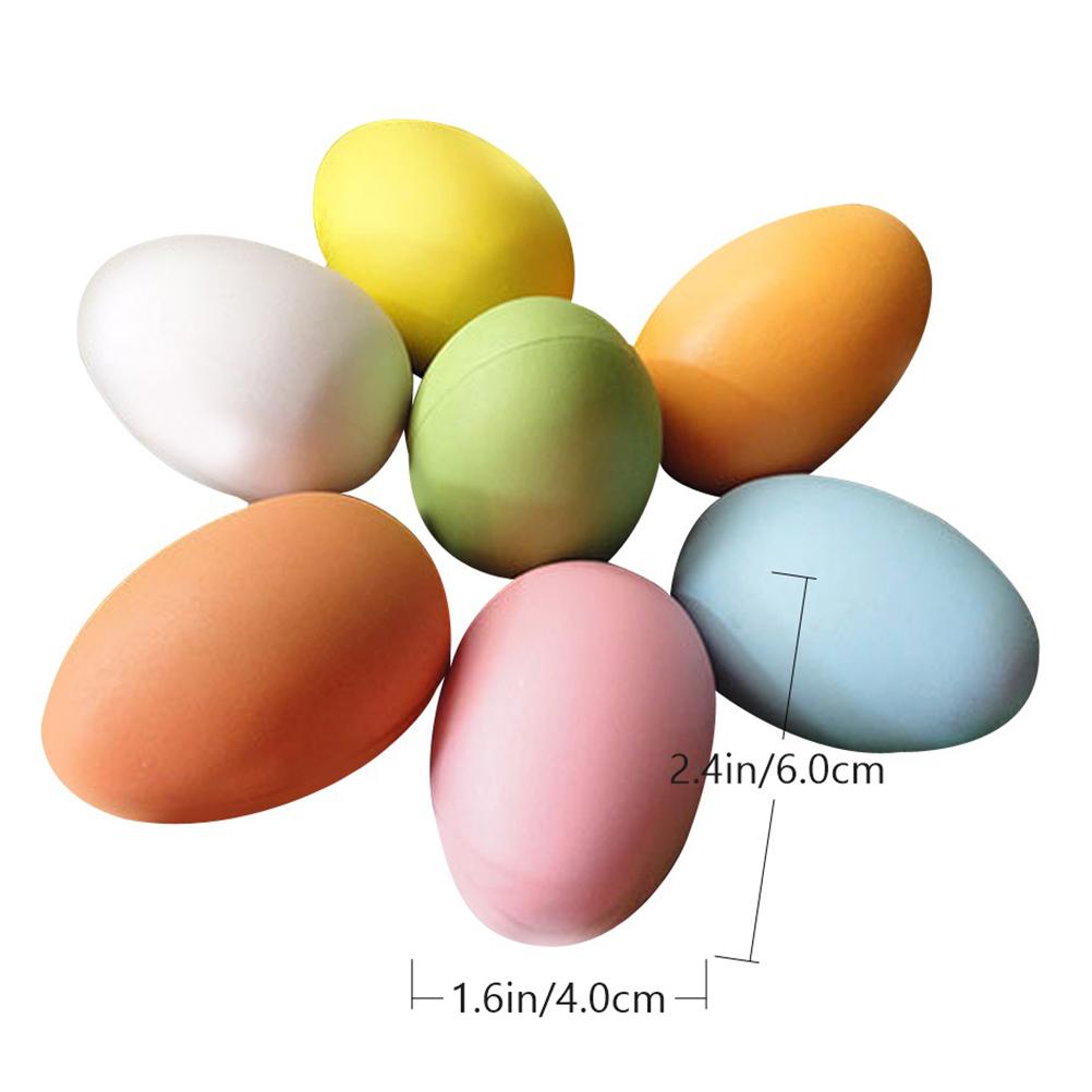 12 buc. Ouă de Paște Articole bricolaj Pandantiv Decorație de pui din plastic Simulare pictată manual