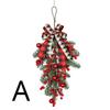 New Christmas Red Fruit Lattice Knot Decoration Fascia Santa Claus Bedroom Hangings Lintel Christmas Party Home Decor Accessory