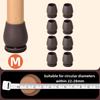 8/16PCS Chair Leg Protector TPE Diagonal Leg Table and Chair Floor Protection with Felt Furniture Leg Cover Furniture Sliders