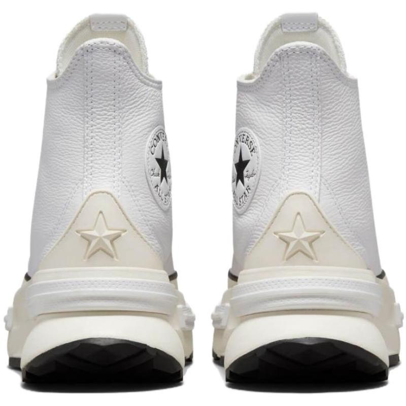 Converse Run Star Legacy Trendy Versatile High-Top Canvas Shoes Unisex White
