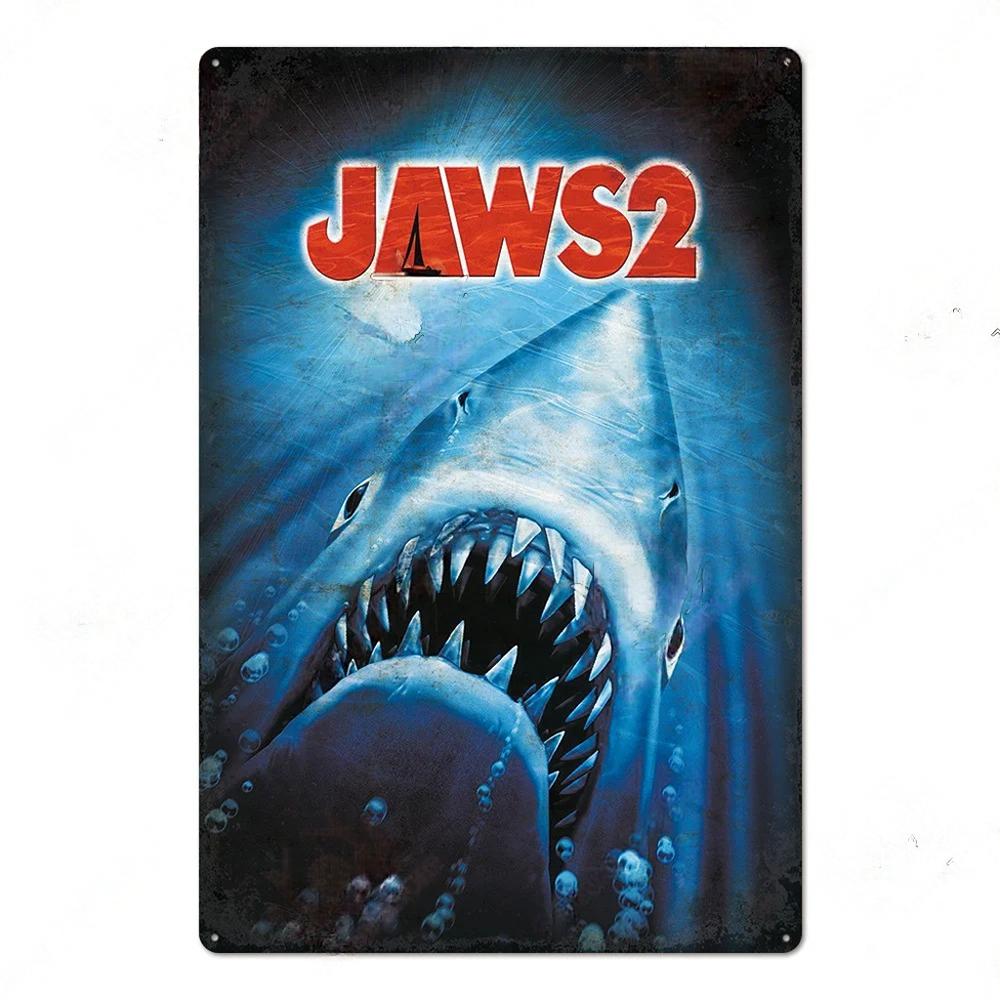 Vintage Metal Tin Signs Classic Retro Movie Posters Decor Tin Signs Plaque Iron Movie Poster Wall Decoration for Bar Pub Club