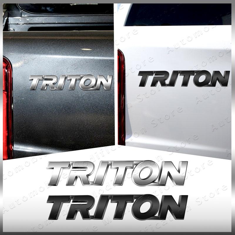 1Pc 3D ABS Plastic Decor Letter Logo Emblem Rear Trunk Decals Sticker For Mitsubishi L200 Triton Auto Accessories