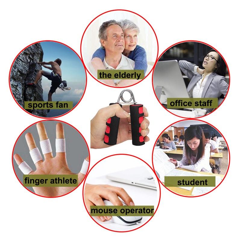 2 Stück Handgriff-Stärkungsschaum, Unterarm-Griffstärkungsgriffe, Erhöhung des Handgelenks, Fingerkraft-Übungsgeräte