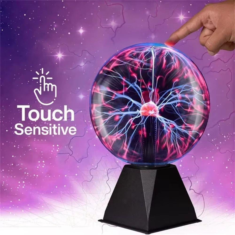 Sound Control Magic Plasma Ball Lamp Touch Static Ball Novelty LED Night Light Christmas Gift