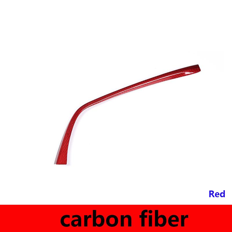For BMW 3 4 Series F30 F31 F32 F33 F34 F35 F36 F80 2013-19 Real Carbon Fiber Car Gear Shift L Shape Strips Trim Car Accessories