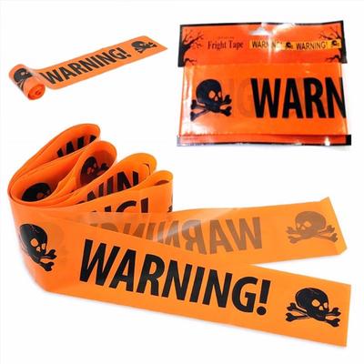 Halloween-Warnband-Schilder, Fenster-Requisite, Party-Gefahren-Warnlinie, 600 x 8 cm, Dekoration, Hexenballons