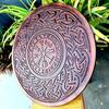 60.96 Cm Viking Vegvisir Carved Shield Compass Designer Shield Wooden Engraved Shield Best Gift