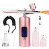 Kadeřnické tetování Airbrush sada Přenosná USB dobíjecí Nerezová ocel 38PSI Barva na vlasy/nehty Make-up Stříkací pistole Bezdrátový kompresor