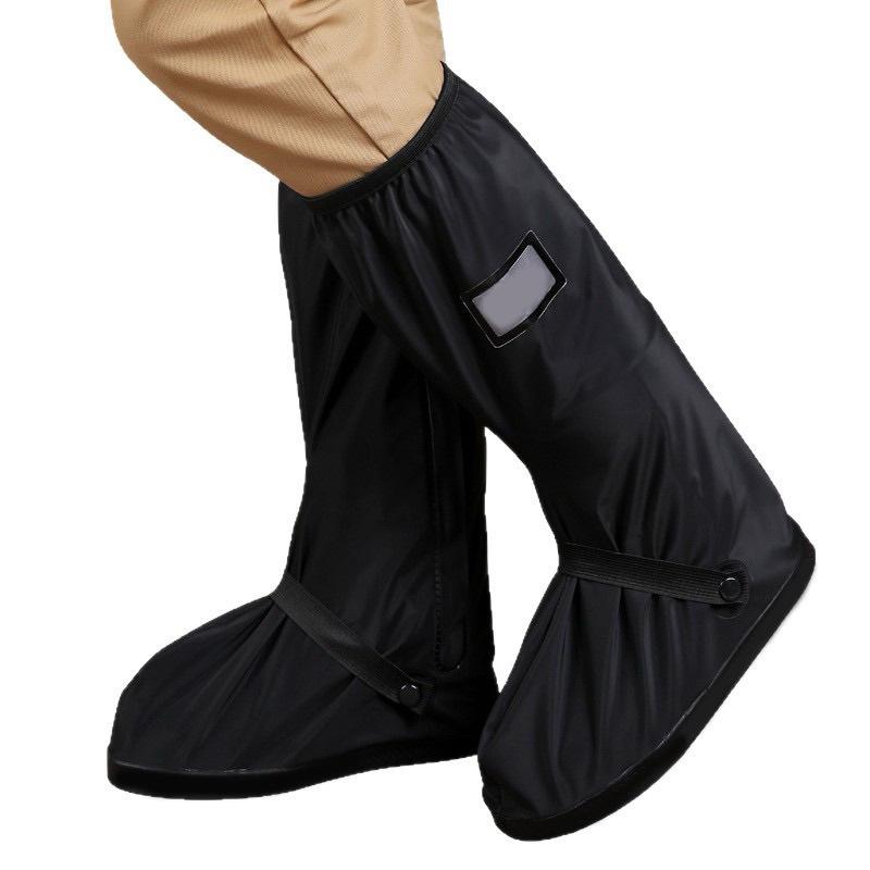 Full Coverage Waterproof High-Top Non-Slip Shoe Covers for Men & Women - Thickened and Wear-Resistant for Rainy Days