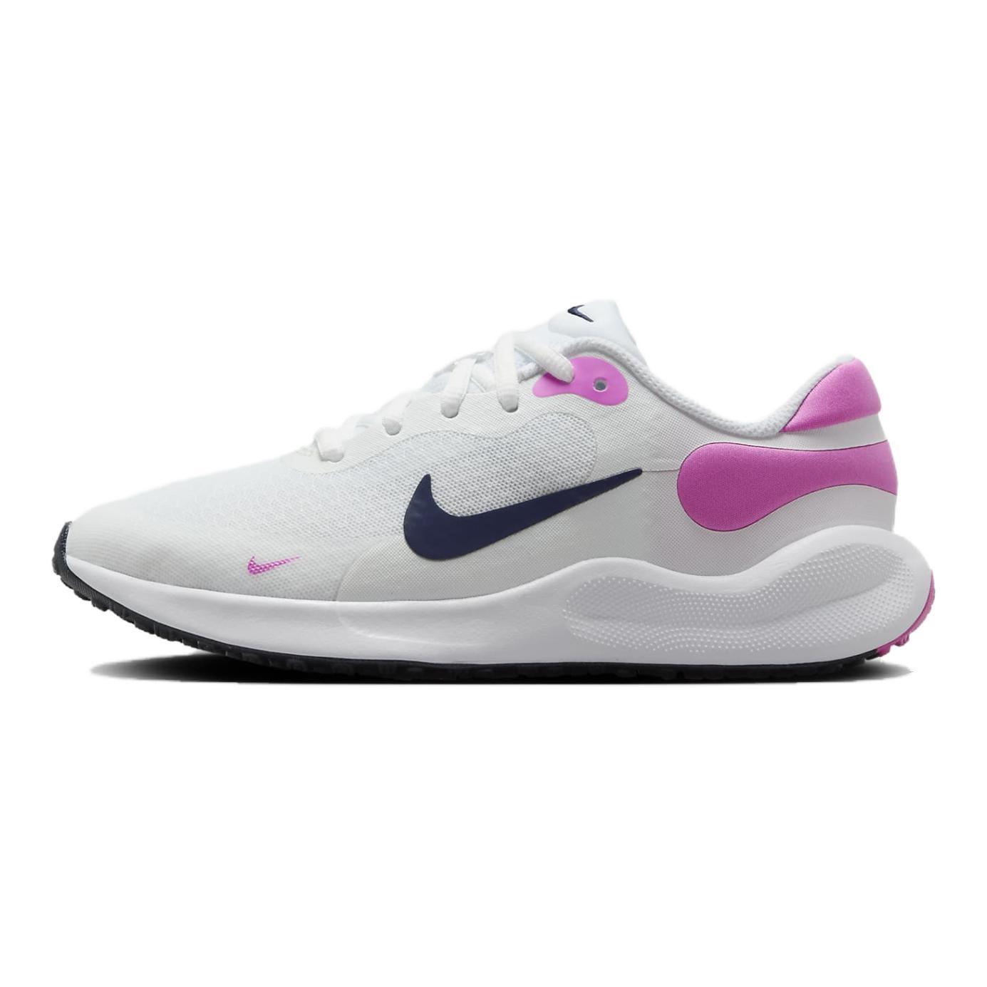 (GS) Nike Revolution 7  White Playful Pink Navy  Kids  FB7689-103 EU 38.5