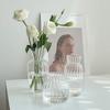 Transparent Glass Vase Small Dry Flower Vases Aromatherapy Bottle Vase Hydroponic Flower Pot Home Living Room Table Art Decor