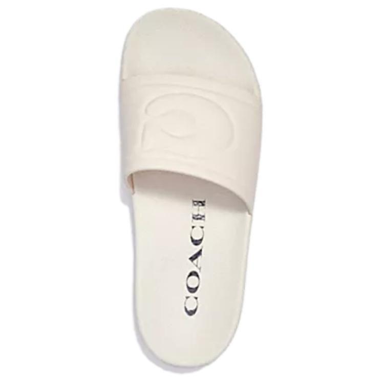 Coach Slide Slippers Women's White C4416-CHK