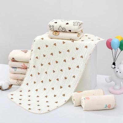 4-Layer Cotton Gauze Baby Towel - Soft, Class A, Small Square for Children and Kindergarten Use
