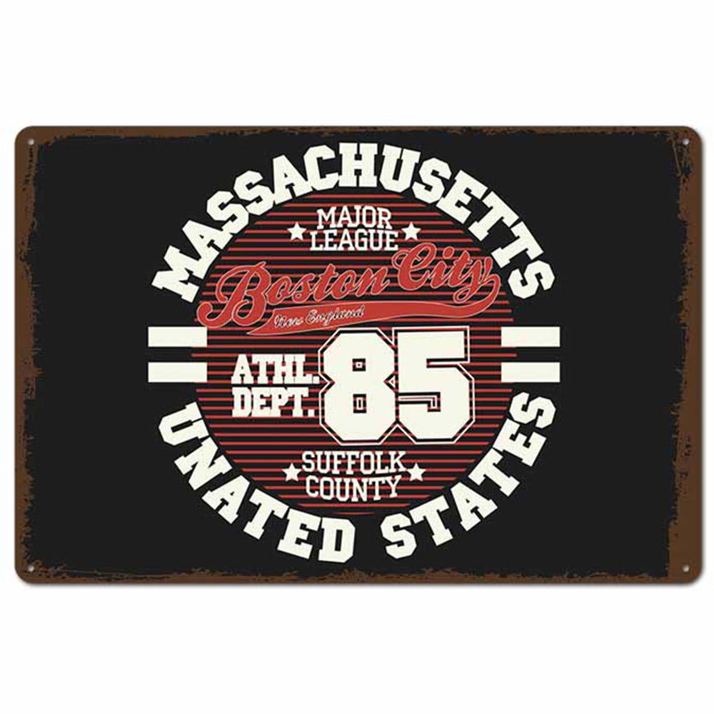 Football Retro Metal Tin Signs Plate Champion New York Shabby Chic Plaque Pub Bar Club Vintage Wall Decor Metal Poster