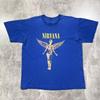 Nevermind Okładka Albumu Czarny NIRVANA Koszulka Zespołu Bawełniana Koszulka Graficzna Unisex Damska Letnia Streetwear