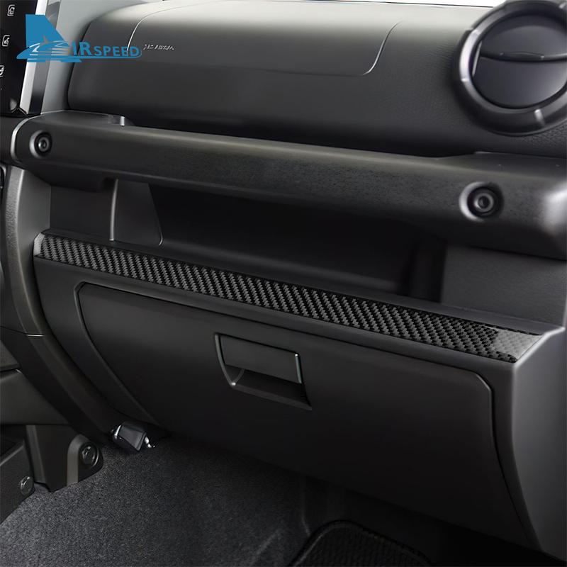 Real Soft Carbon Fiber Sticker For Suzuki Jimny 2024 2025 LHD RHD Car Passenger Strip Co-Pilot Decor