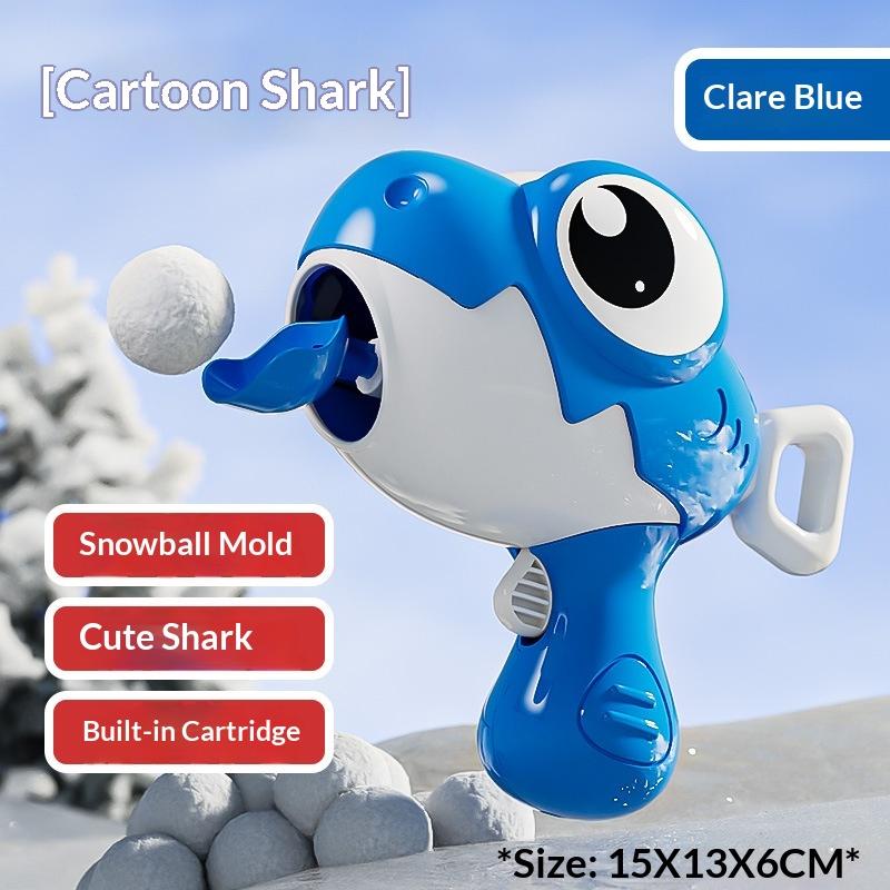 

Generic Cartoon Shark Snowball Gun And Cartoon Duck Snowball Clip Soft Launcher Kids Outdoor Winter Snow Fight Play Toy