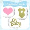 Prasacco 240 PCS Gender Reveal Baby Shower Decorations - Glitter Baby Clothes, Party Table Confetti for Gender Reveal Party Table Decorations
