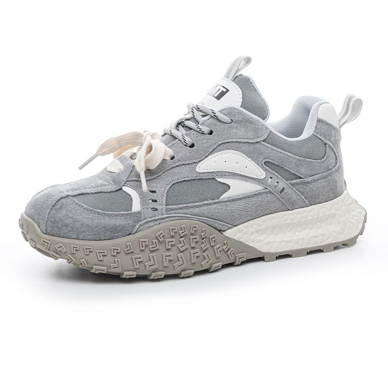 Platform-soled Forrest Gump shoes new autumn comfortable leather casual training shoes