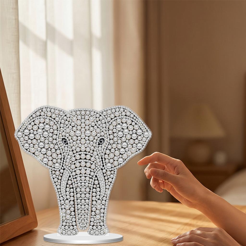 DIY Rhinestones Paintings Ornaments Set for Adults Beginners 7.48x5.12 Inch for Desk & Room