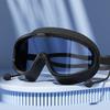 Swimming Goggles with Big Frame HD Lens and Anti-fog Waterproof Swim Goggles for Adults Shower Pool Use by Men Women