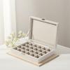 24-grid Large-capacity Jewelry Box, Flannelette Jewelry Box, Storage Box for Rings, Necklaces, Jewelry and Earrings