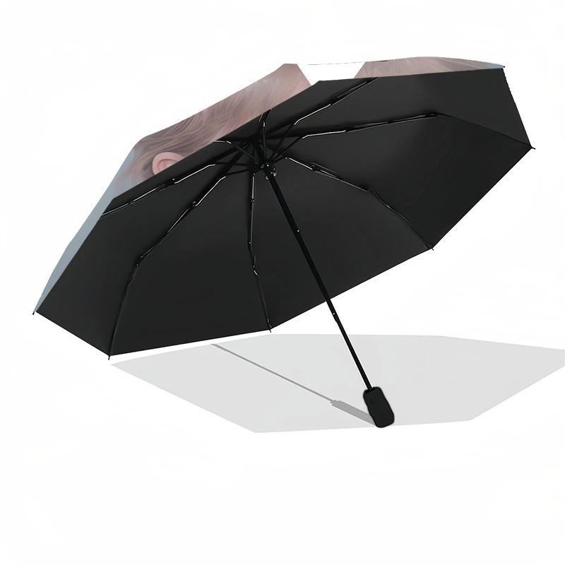 Taylor Swift Themed Automatic Opening and Closing Umbrella, Compact Travel Umbrella, Lightweight and Portable, Suitable for Beach Commuting