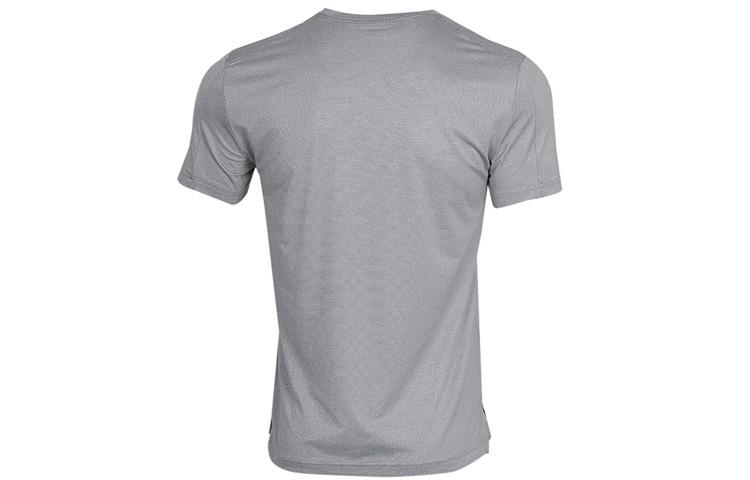 Men's Nike T-Shirts Men's Gray Crew Neck Moderate Straight Fit