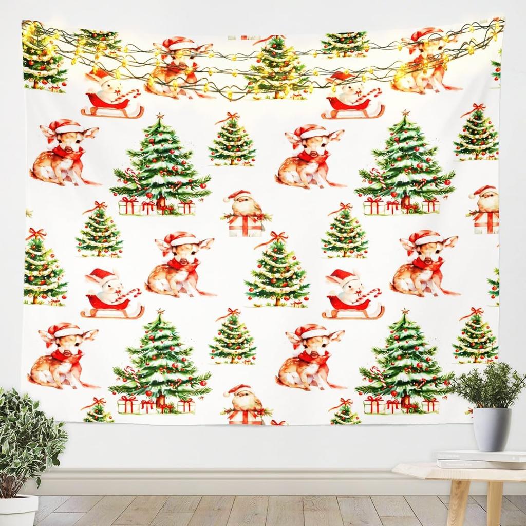 Christmas Tree Winter Morning Wall Hanging Tapestry Christmas Wall Hanging Tree Wall Hanging Gorgeous Christmas Tree Fireplace Gifts