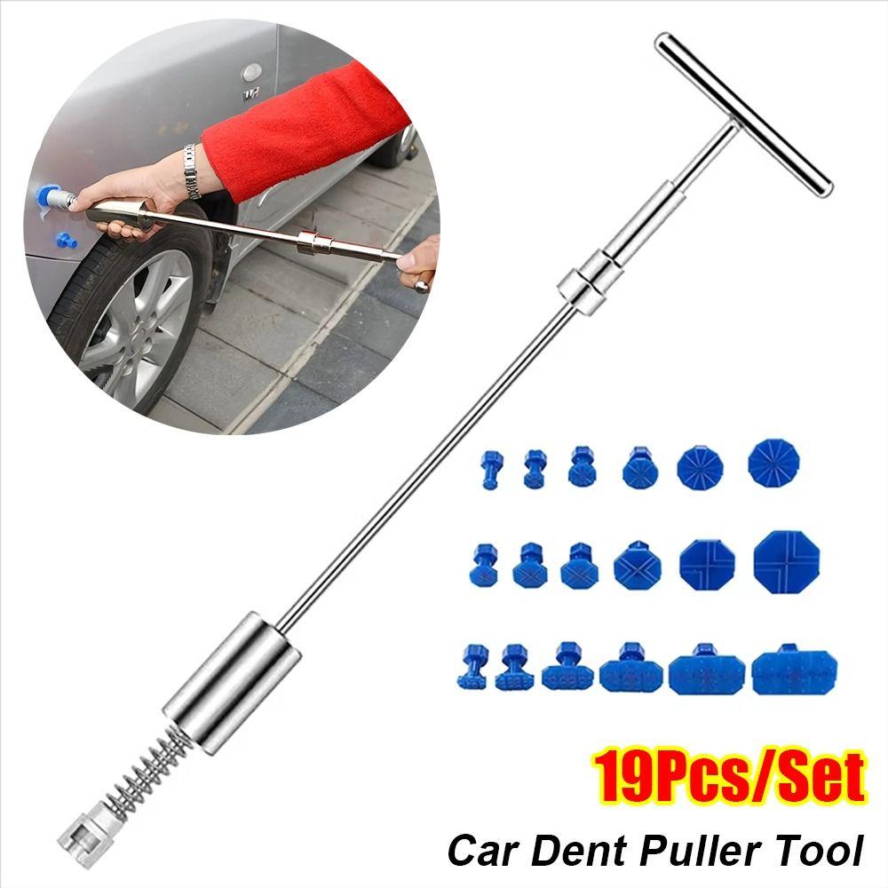 19Pcs/Set T-bar Pulling T Dent Remover Kit Mechanical Metal Slide Dent Repair Tool  Hand Tools Kit