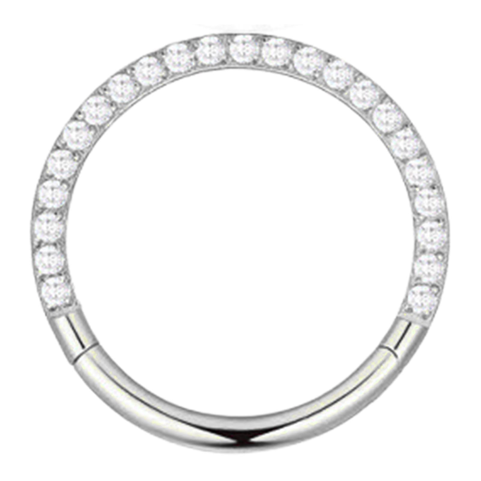 

Nose Ring Hoop G23 Titanium Piercing Nose Ring Hoop Zirconia Decoration Bling Skin Friendly Exquisite Jewelry Golden