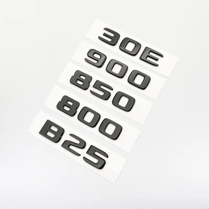 Glossy Black Letters B25 30E 900 850 800 700 ABS Emblem for Mercedes Benz Brabus E W212 W213 Car Trunk Badge Logo Sticker OG7