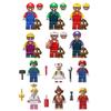 (Style G 14pcs) 14Super Mario Luigi Peach Princess Mushroom Mini Figures Building Blocks Characters Kids Best Gift