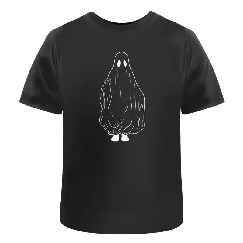 Funny Halloween Ghost Cotton T Shirt Ta052640