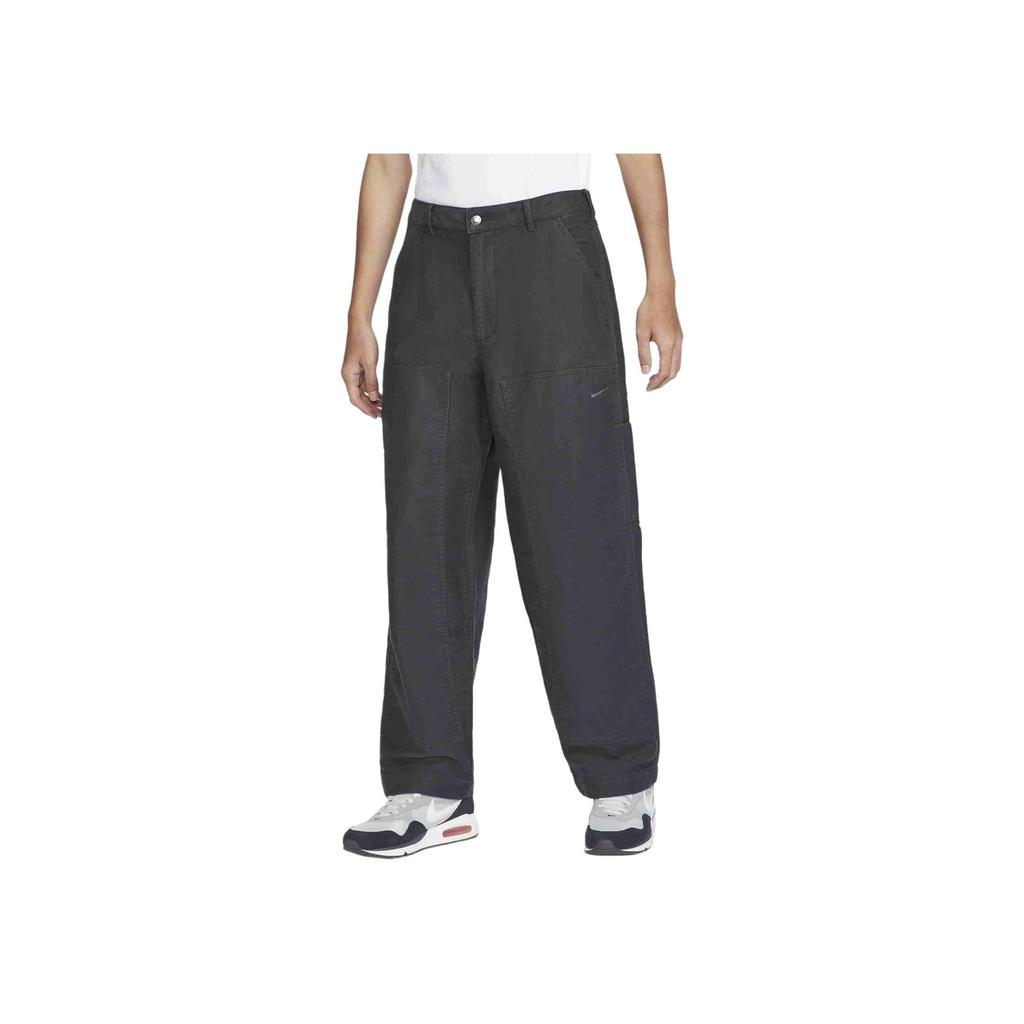 Nike Life Double-Knee Solid Color Fashion Simple Zipper Casual Pants Men Pants Coal-Black FZ0131-060